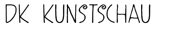 DK Kunstschau font preview